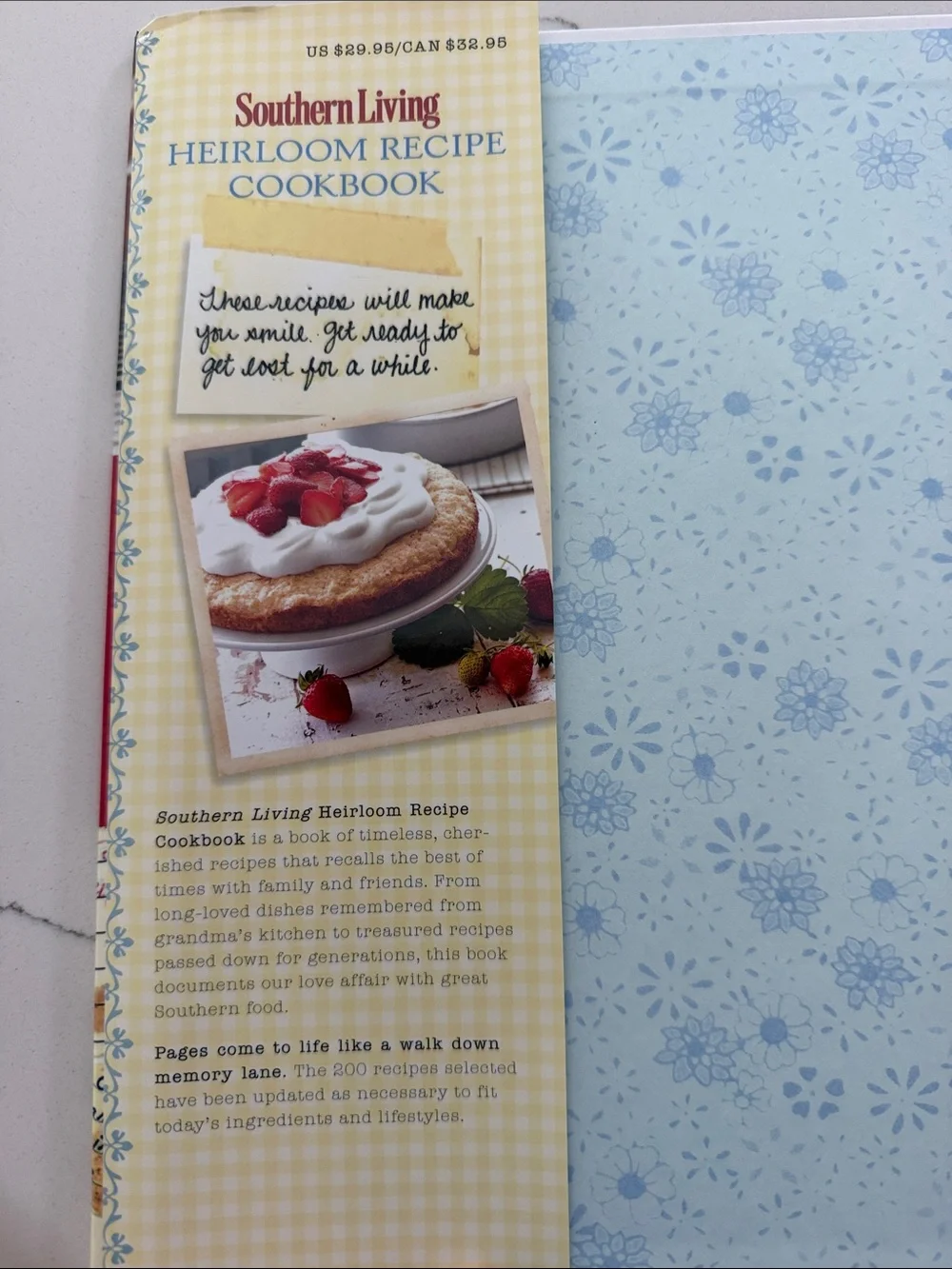 Southern Living Heirloom Recipe Cookbook - Red & Cream Cover